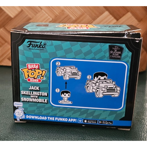 FUNKO BITTY POP! RIDES--JACK SKELLINGTON FIGURE W/ SNOWMOBILE (NEW) - Picture 4 of 4